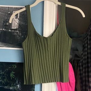 ribbed crop tank